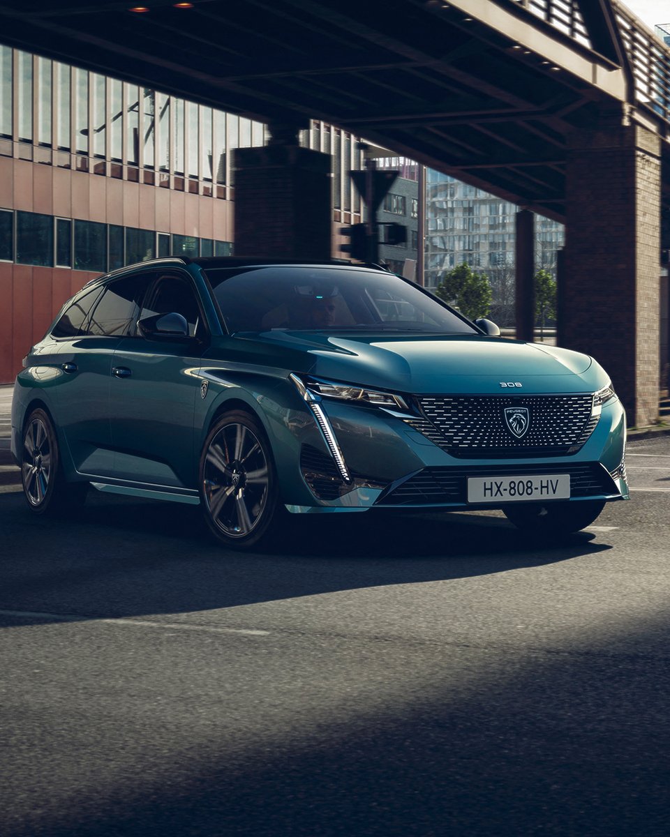 UNLEASHED TODAY. Introducing the fierce new #Peugeot308SW #PlugInHybrid. The station wagon that’s serious about style &amp; practicality.