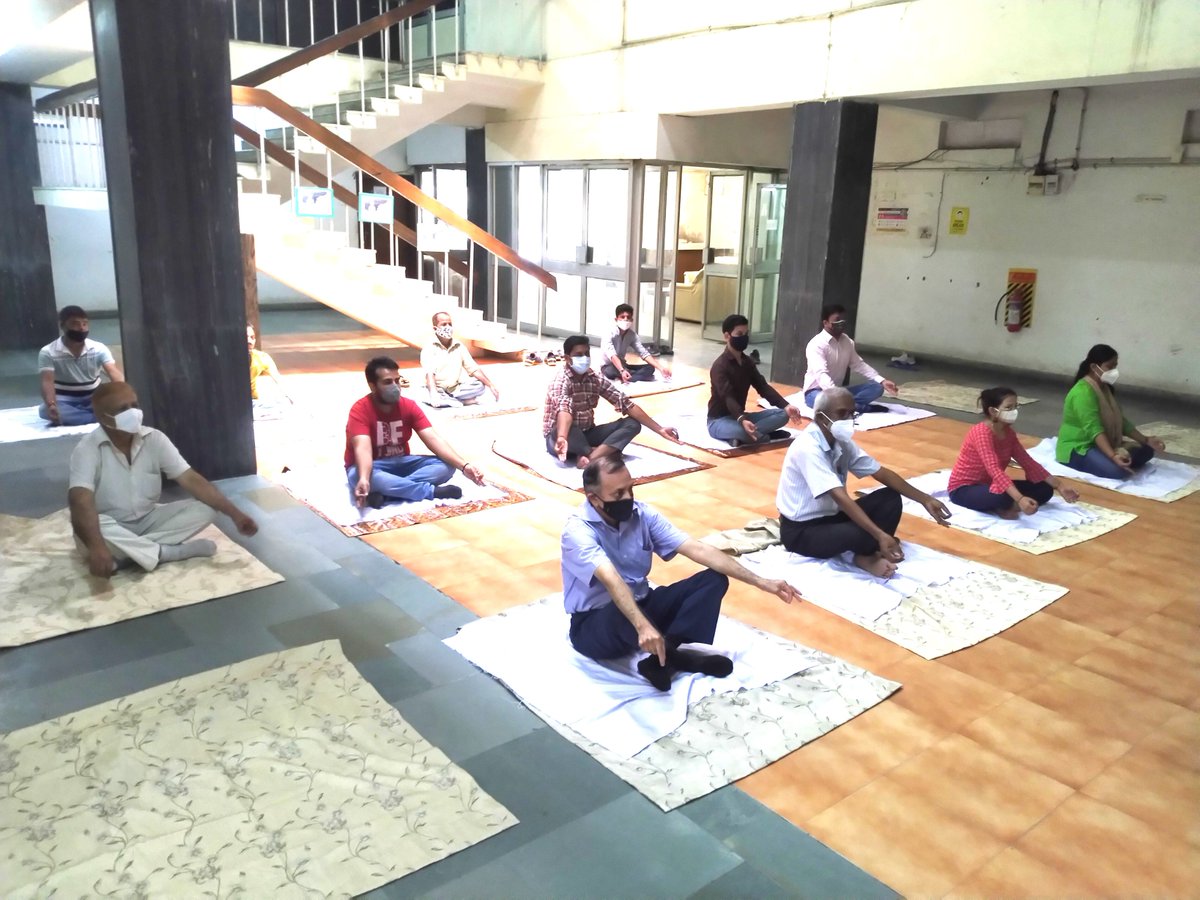 IDPL_INDIA's tweet photo. Observating of the 7th International Yoga Day, 2021 in IDPL https://t.co/h8eNsKxiZK