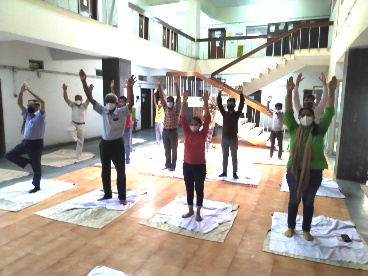 Observating of the 7th International Yoga Day, 2021 in IDPL