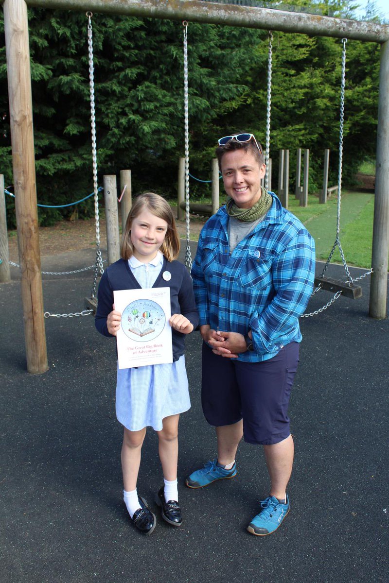 inspire_plus's tweet photo. @SarahOuten had the pleasure of meeting Lola who wrote the winning story for @AllingtonWSPS
Well done Lola on writing an amazing story!! 😀🥳
#HealthyHappyActive #MiniAuthors #writter #books #NationalSchoolSportsWeek https://t.co/APaX0UbBAm