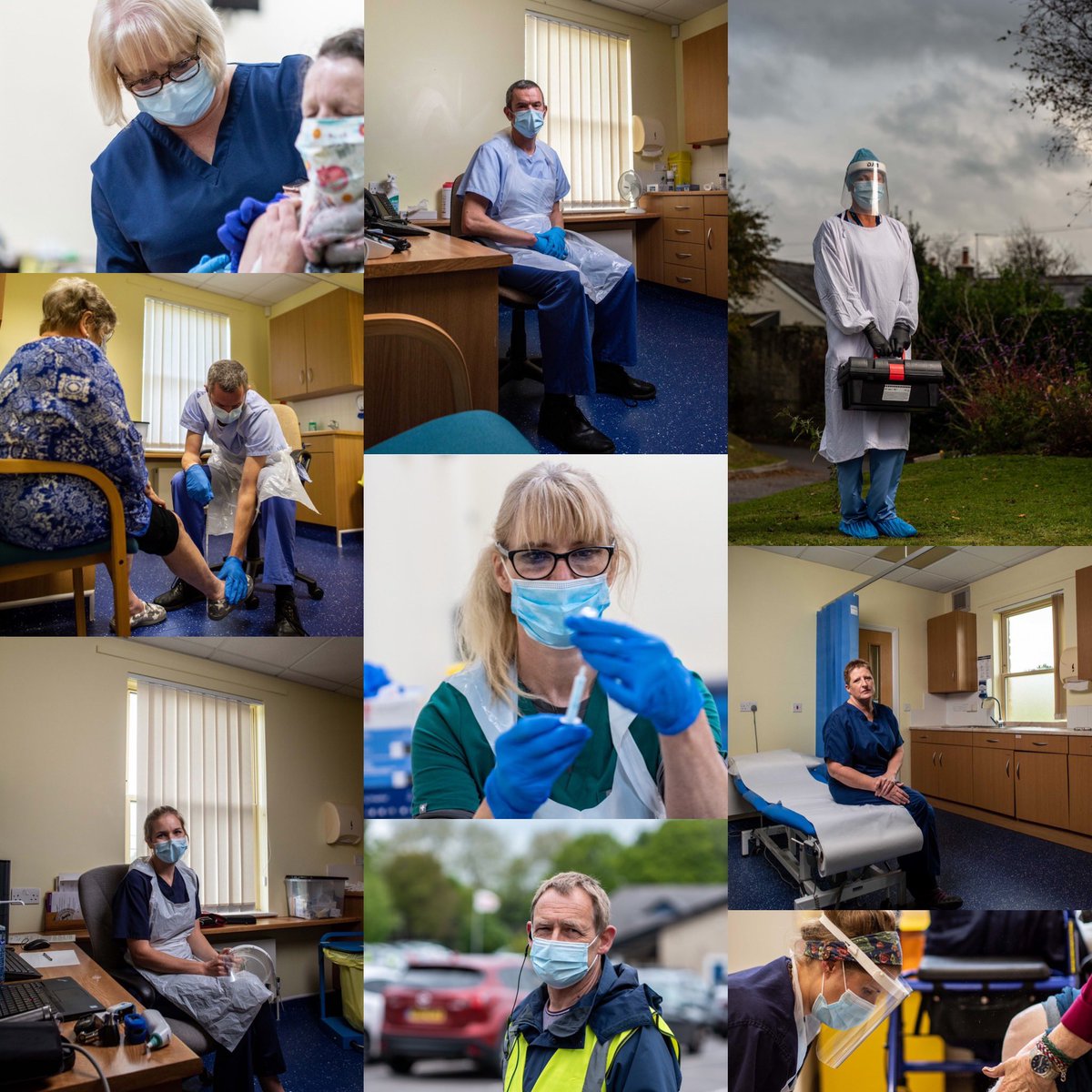 A true honour to be working with @DorsetCCG documenting the heroes working on the frontline throughout the pandemic.

Here’s some of the brilliant staff from the @blackmorevaleGP and more recently @poole_north_pcn at the vaccination clinic held The Hamworthy Club.

#nhsheroes