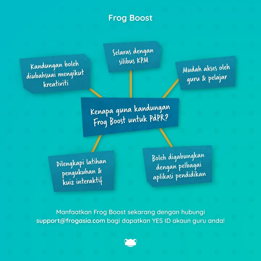 FrogAsia's tweet photo. Kandungan yang tersedia atau boleh diubahsuai? Apa pun keperluan anda ketika PdPR, Frog Boost dapat bantu memberikan kandungan yang terbaik untuk murid anda! 🐸

#frogasia #frogplay #pdpr #belajardarirumah #learnfromhome #edtech https://t.co/J6ONHfSUCM