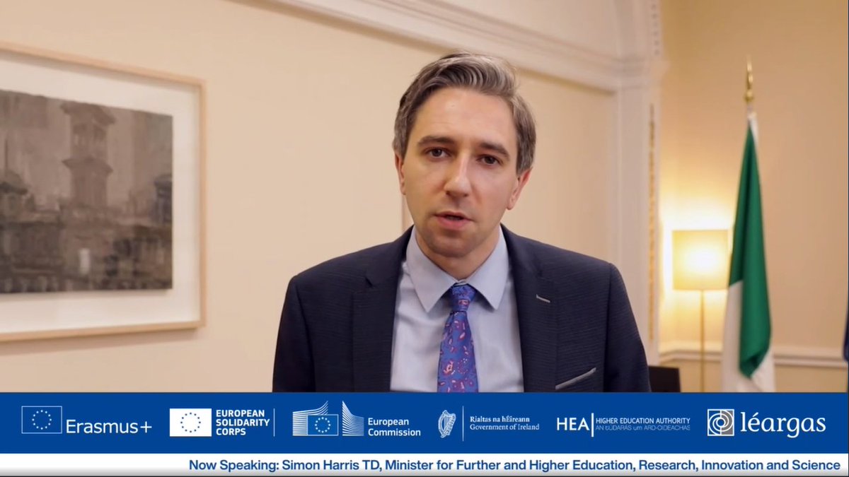 Leargas's tweet photo. Sincerest thanks to Minister @SimonHarrisTD from @DeptofFHed for launching the new @EUErasmusPlus and #EUSolidarityCorps programmes at #ErasmusPlusIrelandLaunch #ESCIrelandLaunch this morning.  #ErasmusPlus has opportunities for everyone! https://t.co/2f0dGLNrRG