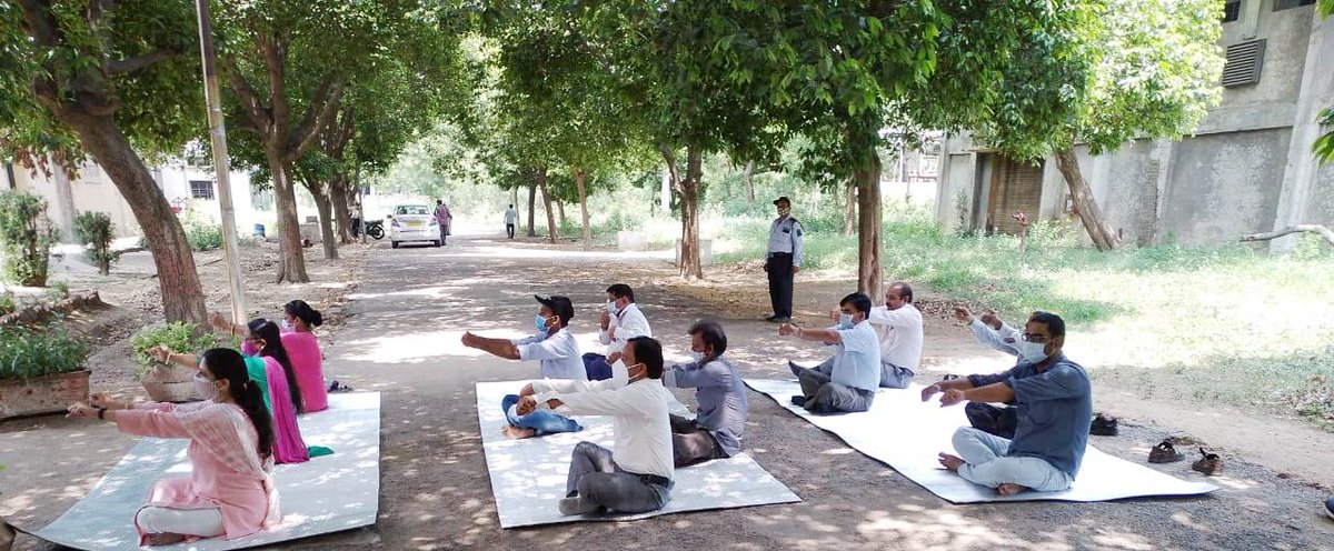 IDPL_INDIA's tweet photo. Observating of the 7th International Yoga Day, 2021 in IDPL https://t.co/M34bk3fPSe