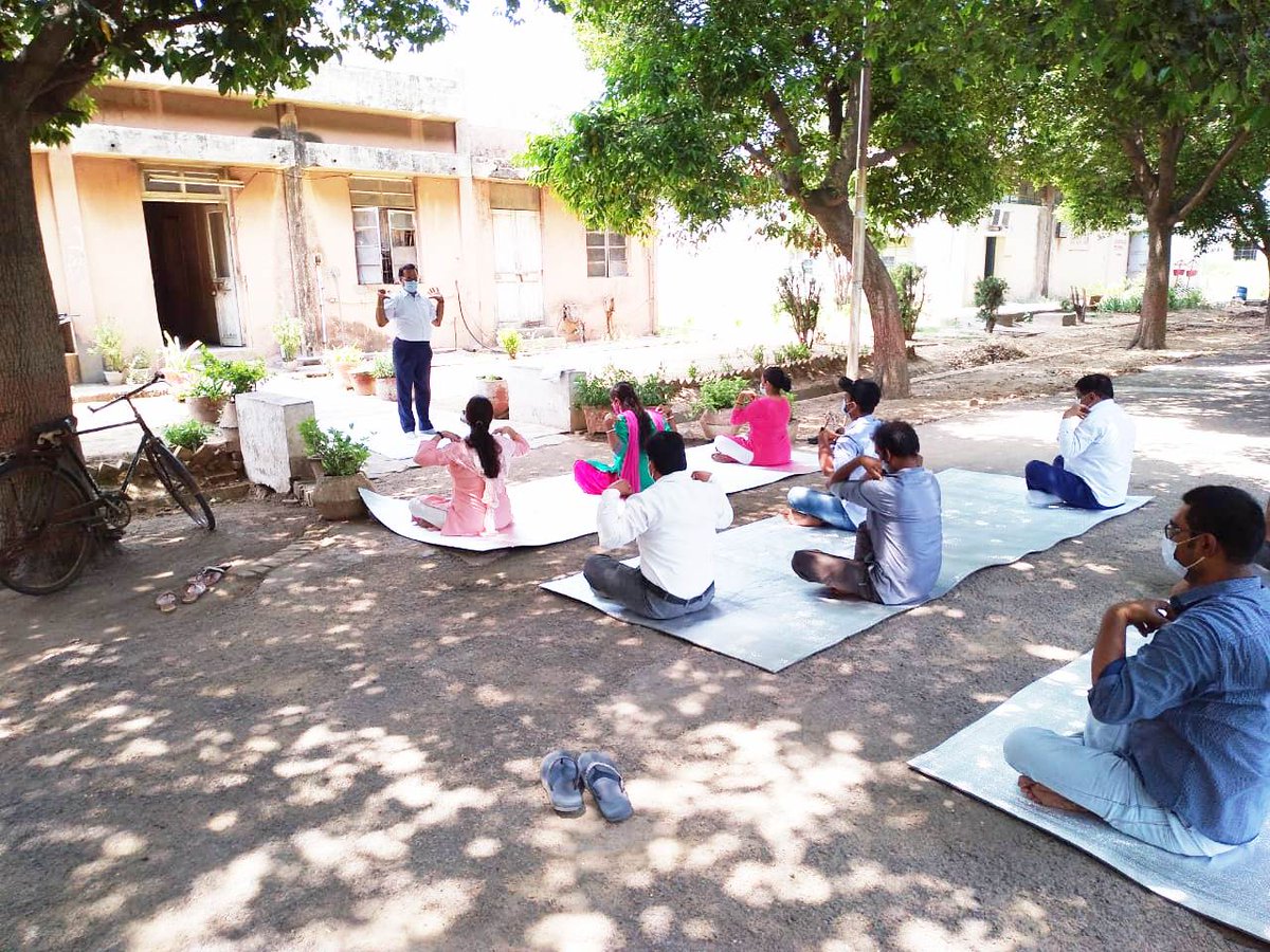 IDPL_INDIA's tweet photo. Observating of the 7th International Yoga Day, 2021 in IDPL https://t.co/M34bk3fPSe