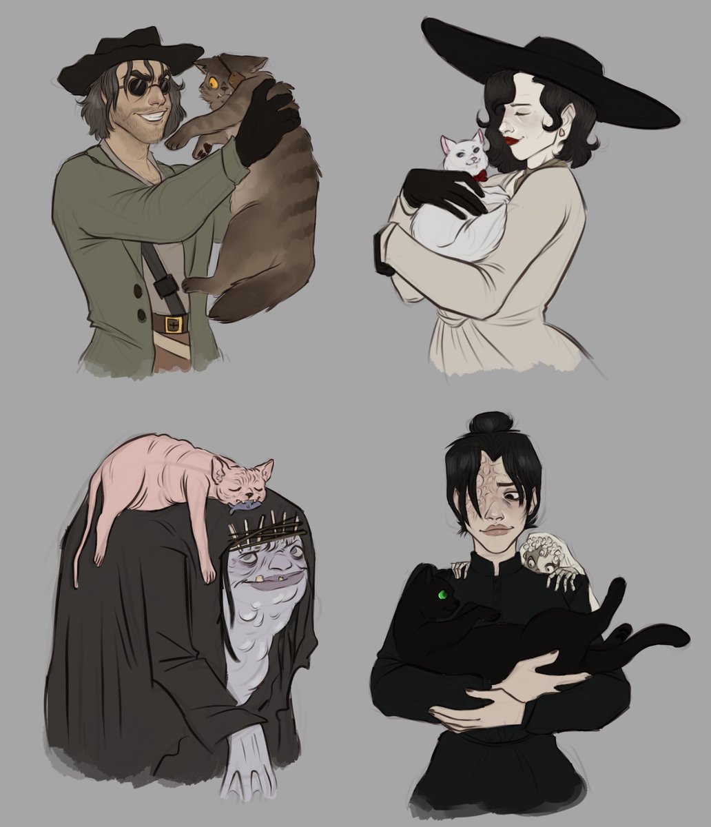 fugginggrog's tweet image. Answering @andi_norris calls for beneviento (and everyone else) cats #ResidentEvilVillage