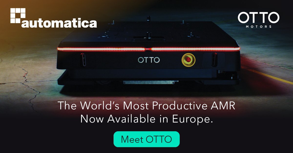 DesignProLtd's tweet photo. This week we're supporting @OTTOMotors at Europe's largest #robotics &amp; #automation virtual #event - @automaticafair. Do you have a question about #autonomous mobile robots (#AMR's)? Then be sure to reach out at the event.

#automaticasprint, 22 -24 June, https://t.co/K9luznozju https://t.co/VNcNZ3BTof