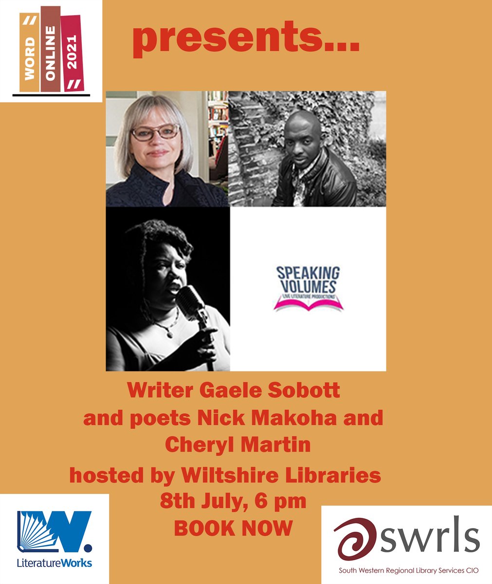 Literature Works (@litworks) on Twitter photo We love collaborating with fellow creative orgs to produce literature content for you. #WordOnline is a collab w/ <a href="/swrlscoord/">Swrls</a> and we're delighted that our 8th July event hosted by <a href="/WiltsLibraries/">Wiltshire Libraries</a> is a collab with <a href="/Speak_Volumes/">@speaking-volumes.bsky.social</a>. Join us @ this FREE event: crowdcast.io/e/wowiltshire We love collaborating with fellow creative orgs to produce literature content for you. #WordOnline is a collab w/ <a href="/swrlscoord/">Swrls</a> and we're delighted that our 8th July event hosted by <a href="/WiltsLibraries/">Wiltshire Libraries</a> is a collab with <a href="/Speak_Volumes/">@speaking-volumes.bsky.social</a>. Join us @ this FREE event: crowdcast.io/e/wowiltshire