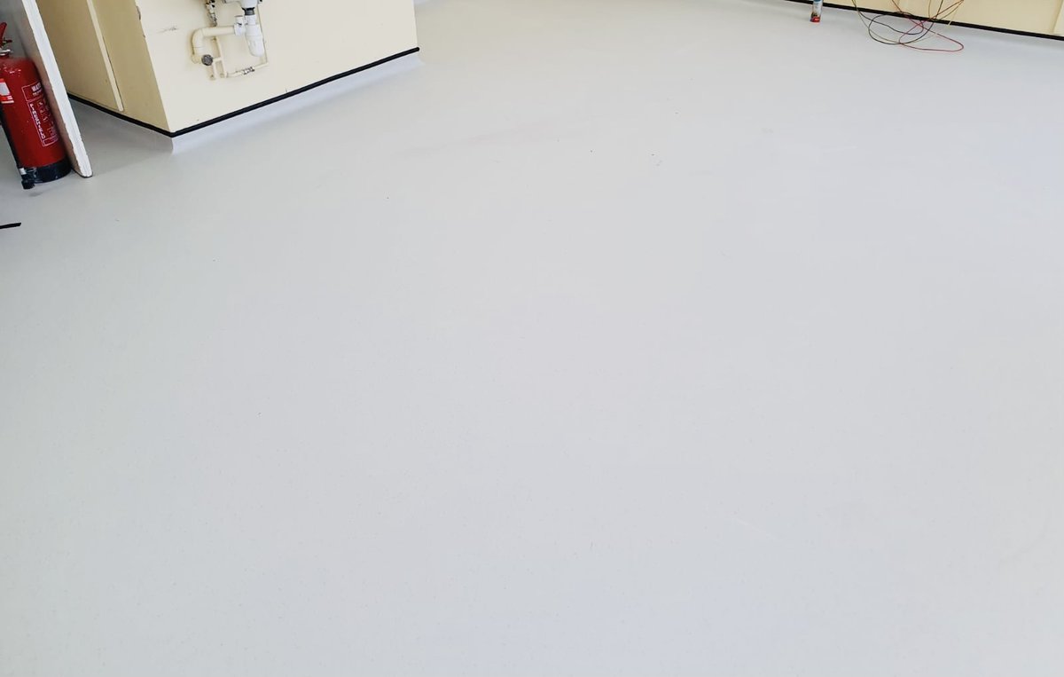 Ongoing work within Sheffield teaching hospitals using <a href="/Polyflorltd/">Polyflor</a> Palettone #vinylflooring