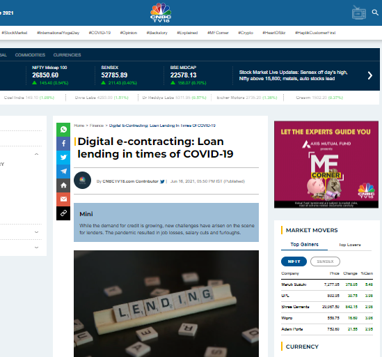 labs_pi's tweet image. How has digital #lending provided relief to borrowers?
A sudden surge in the adoption of digital #tech has changed the age-old lending process.
Read by @labs_pi @shubhPrevails in @CNBCTV18News: bit.ly/3d2P4xR
#digitaltransformation #technology #innovation #blockchain