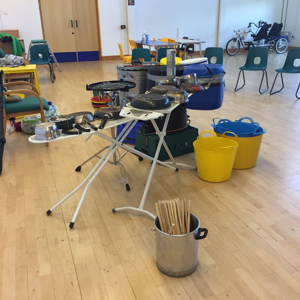 A mwy o hwyl ar gael eto heddiw! #lles #ffyncijync #junkpercussion #healthandwellbeingweek2021