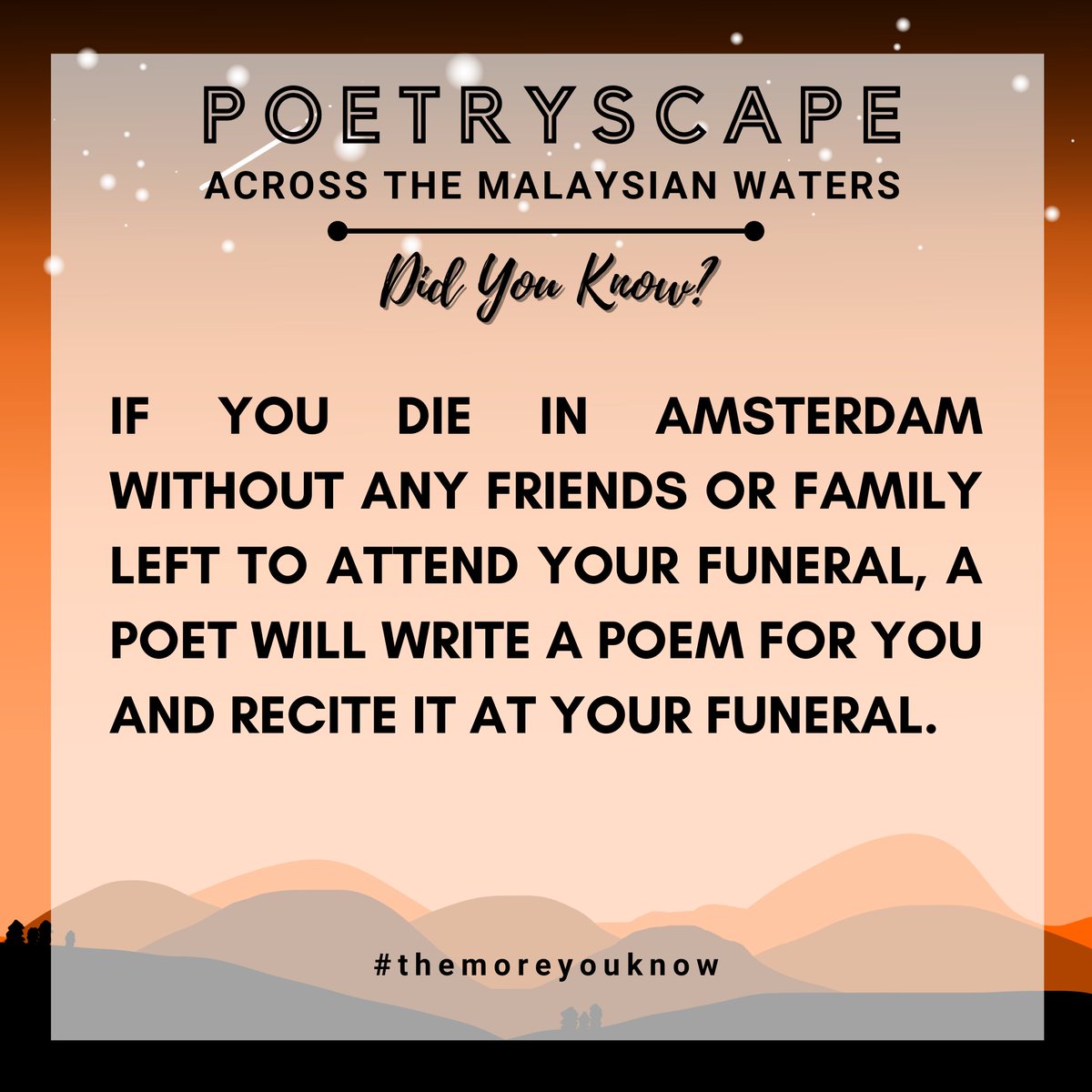 poetryslamfpend's tweet photo. Did you know? ๐ค
#poetryslam #tesl #ukm #fpend https://t.co/42gTXjbIyE