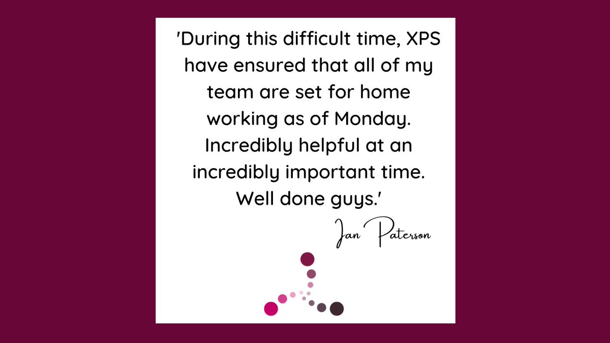 XPSLtd's tweet photo. Home working, lockdown, Covid, it has been so difficult on so many people and businesses. We are so glad we helped so many current clients and new clients navigate the change and challenges π
#XPSSolutions #ITSupport #hullbusinesses https://t.co/VjjW5Gcpub