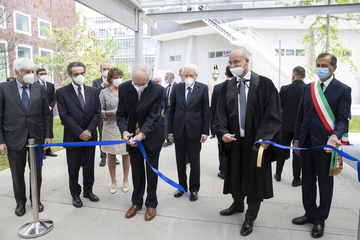 Quirinale's tweet photo. il Presidente #Mattarella all’inaugurazione del nuovo Campus di Architettura del #Politecnico di #Milano https://t.co/HF17QU6Oe0