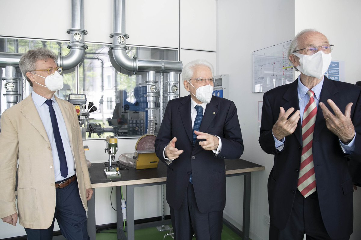 Quirinale's tweet photo. il Presidente #Mattarella all’inaugurazione del nuovo Campus di Architettura del #Politecnico di #Milano https://t.co/HF17QU6Oe0