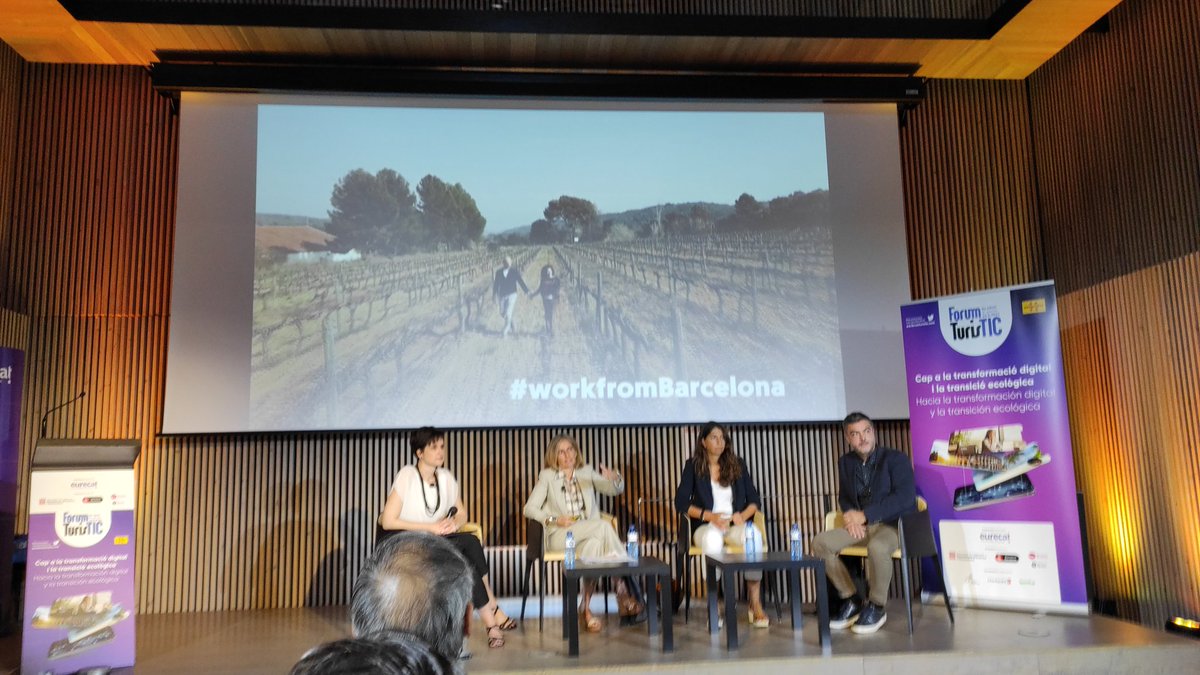 Cada día hay más nómadas digitales. La campaña #workfrombarcelona se ha diseñado para captar a los teletrabajadores que pudieran venir a establecerse en #Barcelona o en el #mediorural #territoriosruralesinteligentes. #ForumTuristic