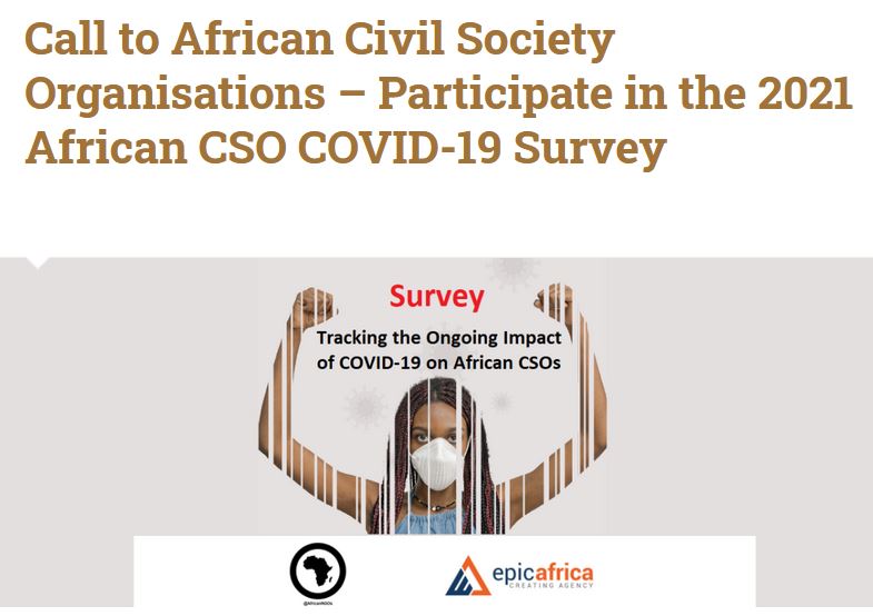 ChangeTanzania's tweet photo. Why is it so important to track the impact of COVID-19 on #AfricanCSOs? @EPIC_Africa_ and @AfricanNGOs share the main questions behind the 2021 pan-African survey: #AfricanCSOknowledge https://t.co/e1P1Sgctsy https://t.co/5V53L3rtAv