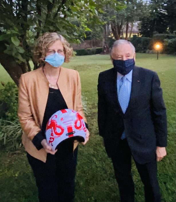 JeanTodt's tweet photo. In Nairobi, Kenya 🇰🇪 with @UNEP Executive Director @andersen_inger and @UNHABITAT Executive Director @MaimunahSharif, presenting the @FIA Safe &amp; Affordable Helmet Programme https://t.co/dqeka8ZGQk