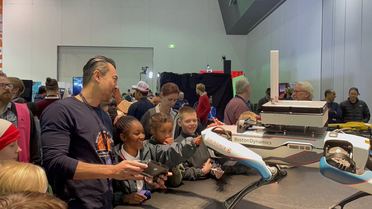 Chironix_Tech's tweet photo. That’s a wrap for us at #RTSPerth 2021!
We’re super happy to have shared the robotic experience over the last few days!
Thanks so much to everyone that visited us with spot and bunker. We hope everyone left with some inspiration for the future! https://t.co/C3PuVIF8Td
