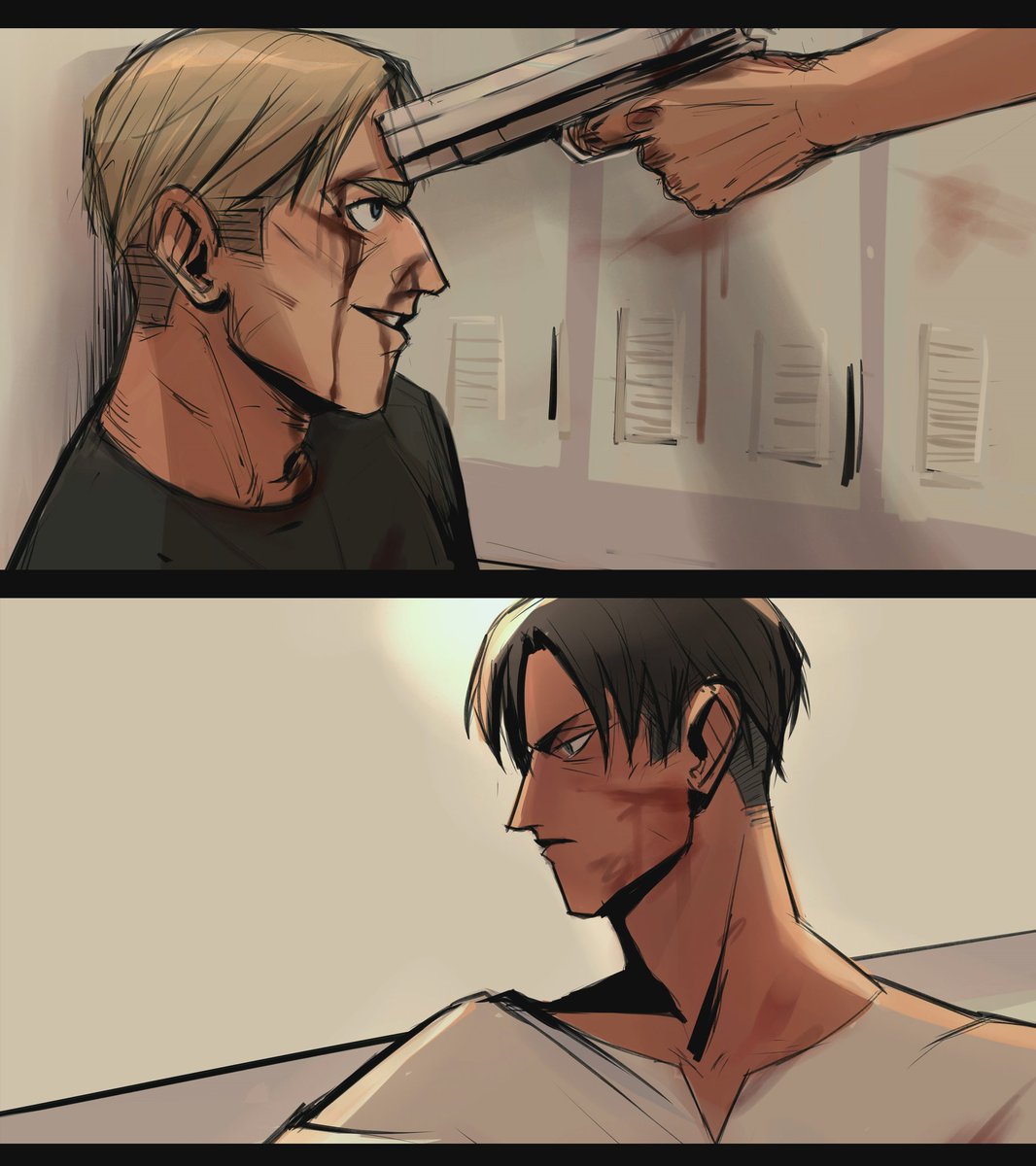 balibalibaib's tweet photo. #eruri #AttackOnTitan https://t.co/HbWMk5Z06L
