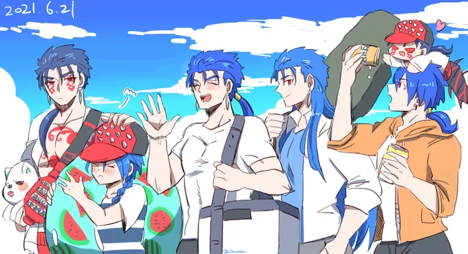 #クーフーリン生誕祭2021 
遅れてしまったけどおめでとー!!!!!!🎉🎉🎉🎉🎉🎉 
