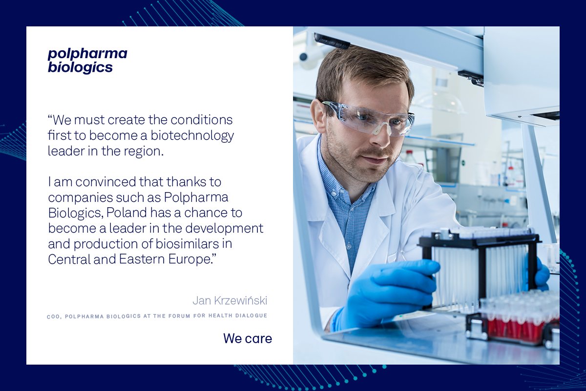 Polpharma Biologics’ COO, Jan K Krzewiński is speaking at the Forum for Health Dialogue: