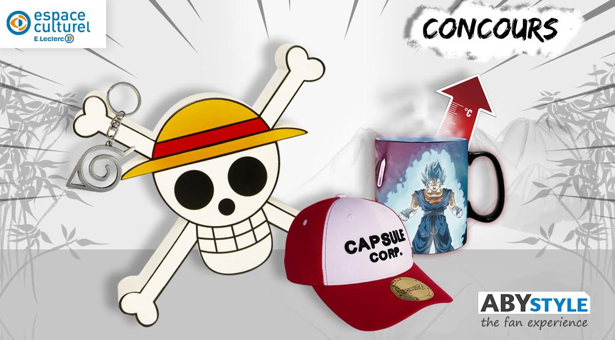 Leclerc_JV's tweet photo. #Concours 
Grâce à @_ABYstyle, tentez de remporter des lots de produits dérivés sur l'univers du #manga ! 😍
3 gagnants !

Pour participer : RT + Follow @Leclerc_JV ✅
TAS le 05/07 ⏱️

Règlement ▶️https://t.co/lkfUEgOEnw https://t.co/Xrf5HjTaoI