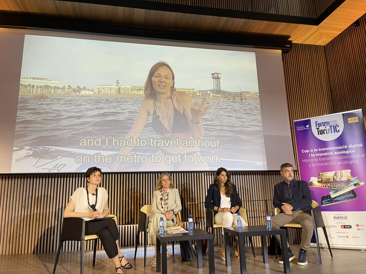 @annasanor @TurismeDIBA presenta la taula que parla dels nómades digitals i el programa #workfrombarcelona a #ForumTurisTIC amb Alexandra Marcó @BarcelonaTurism , @ariadnarandua @GalleryHoteles i @MasSalagros | barcelonaturisme.com/wv3/es/page/31…