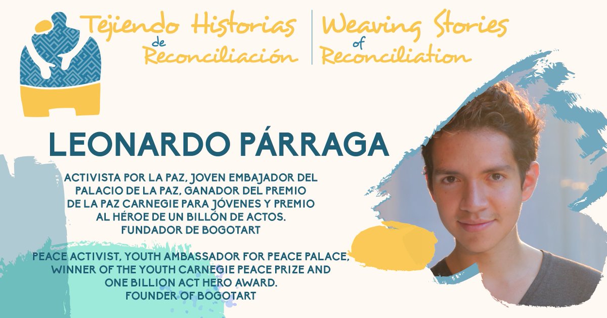 Un apasionado por la #paz <a href="/parragaleo/">Leonardo Párraga</a> es un símbolo de la capacidad transformadora de la juventud. Este 30 de Junio, Leonardo estará junto a <a href="/Juanes/">JUANES</a> hablando de arte y paz. 

Regístrate aquí 👉 bit.ly/3d51sxF 

#PerspectivasDePaz