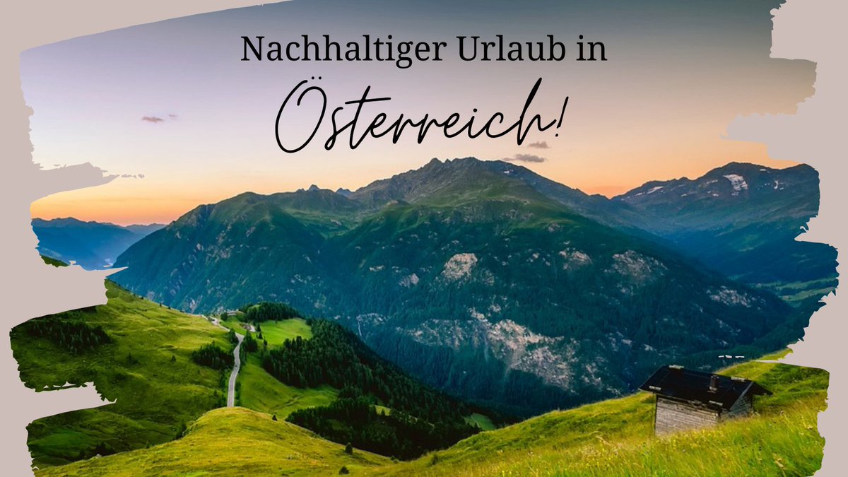 Auf unserer Website findet ihr Informationen zum #nachhaltig-en Urlaub in #Österreich: wirsindanderswo.de/regionen/detai… Regionen richten sich auf sanften Tourismus ein, Hotels haben Umweltsiegel wie das Österreichische Umweltzeichen und auch die Zugverbindungen ins Nachbarland sind top!💚