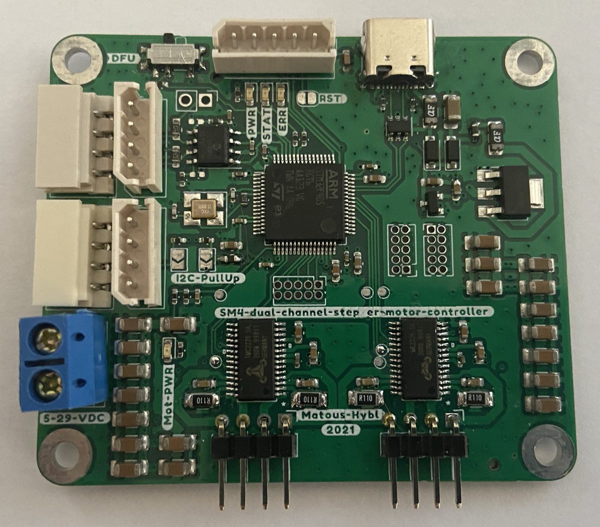 My diploma thesis on developing a dual channel stepper motor controller using <a href="/rustembedded/">Rust Embedded Working Group</a> has been published.
vutbr.cz/www_base/zav_p…
The whole thing is open-sourced here: github.com/matoushybl/sm4/
Thanks to <a href="/rustembedded/">Rust Embedded Working Group</a> and <a href="/FerrousSystems/">FerrousSystems</a> for a great ecosystem to work with!