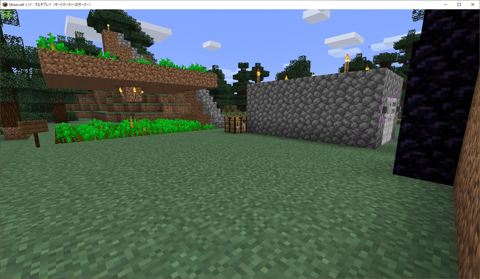 ぽえな 友達とマイクラ1 17をはじめました とりあえずネザー行って 鶏肉自動製造装置作って食料確保までしました ブラマイで普通に新しいブロックとかに出会えるね