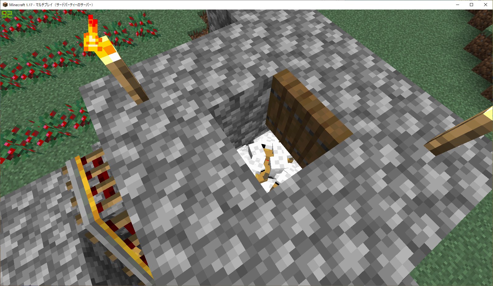 ぽえな 友達とマイクラ1 17をはじめました とりあえずネザー行って 鶏肉自動製造装置作って食料確保までしました ブラマイで普通に新しいブロックとかに出会えるね