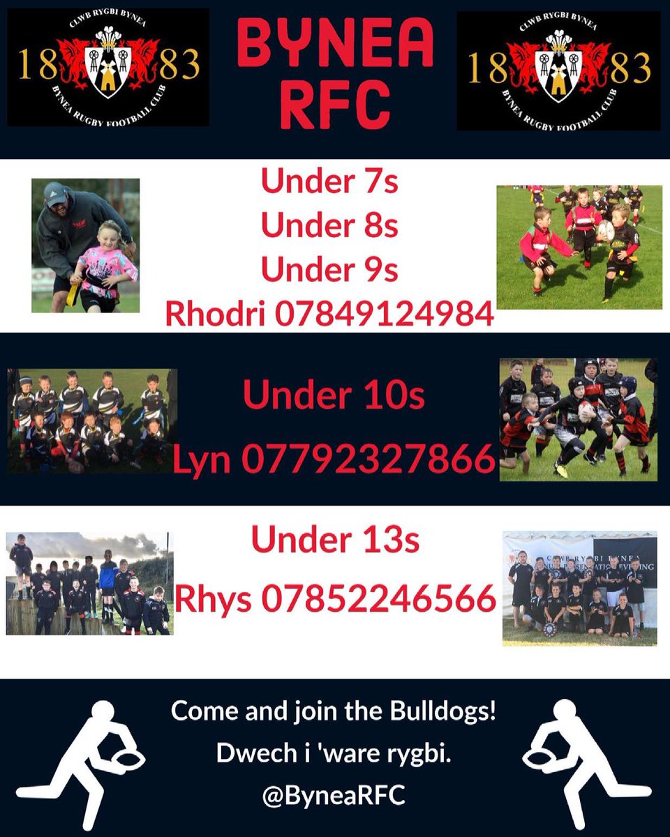 Come join the Bulldogs!

Does your child want to play a sport but your unsure?

Come meet the bulldog family, let your child gain confidence and make life long friendships.

#supportgrassroots #rugby #llanelli #bynea #Bulldogs