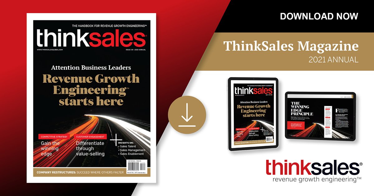 RevenuePartner_'s tweet photo. THE HANDBOOK FOR REVENUE ENGINEERING
Gain the winning edge with the award-winning ThinkSales Magazine. 100-pages of expert insights designed to propel Sales Leaders towards success.
https://t.co/SzlsuakijS https://t.co/E65xD82aXa
