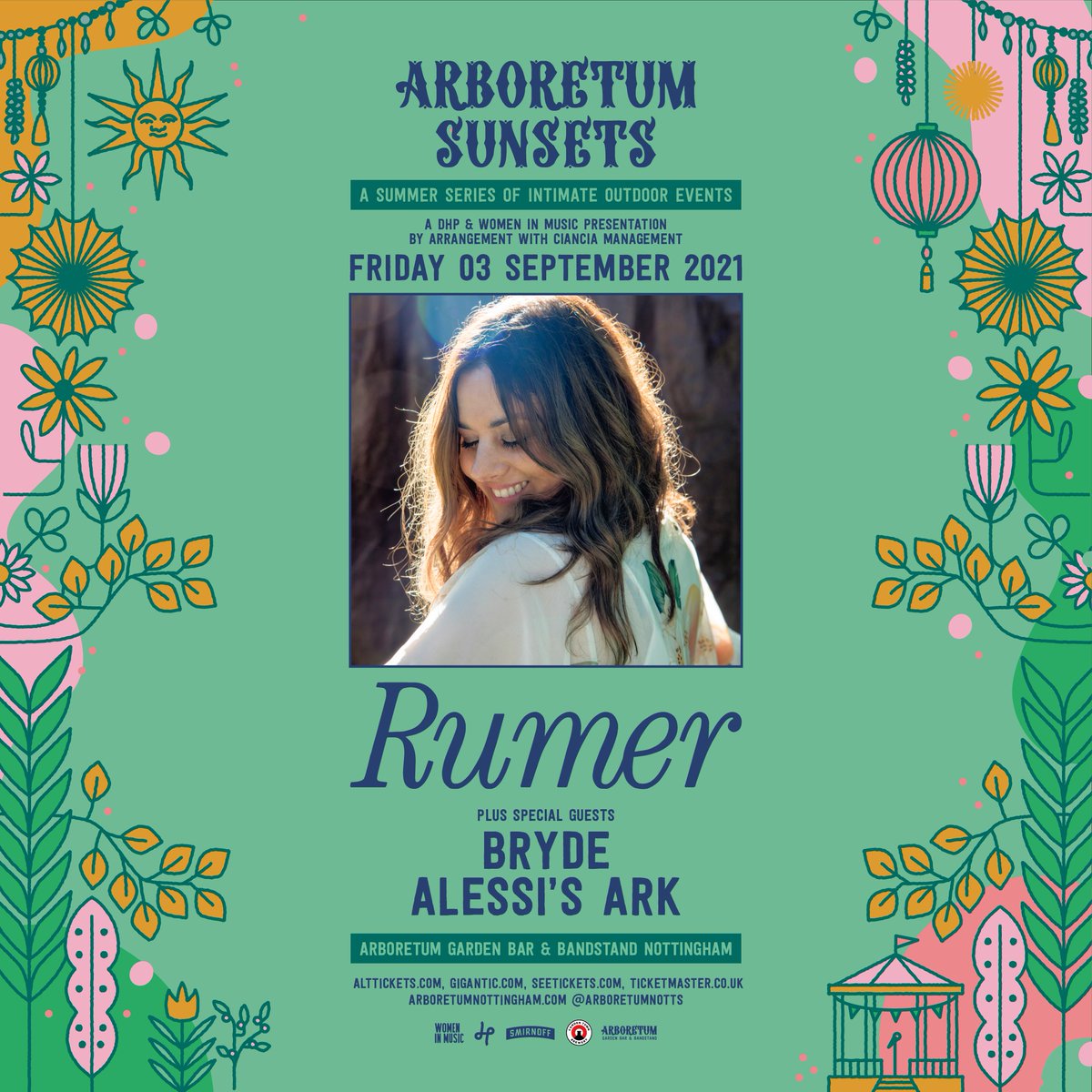 DHP Family (@dhpfamily) on Twitter photo Highly acclaimed singer-songwriter @rumersongs is the latest artist to announce a show at <a href="/arboretumnotts/">Arboretum Beer Festival</a> this summer on a bill curated by @wimnotts, joining her will be special guests @brydeofficial & <a href="/AlessisArkmusic/">Alessi's Ark</a>!
Tickets go on sale Friday: bit.ly/3cX0yTA Highly acclaimed singer-songwriter @rumersongs is the latest artist to announce a show at <a href="/arboretumnotts/">Arboretum Beer Festival</a> this summer on a bill curated by @wimnotts, joining her will be special guests @brydeofficial & <a href="/AlessisArkmusic/">Alessi's Ark</a>!
Tickets go on sale Friday: bit.ly/3cX0yTA