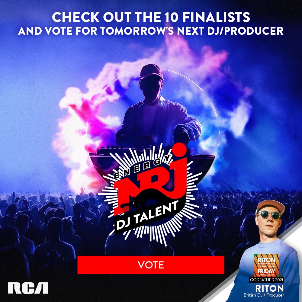 Check the 10 Finalists and vote for Tomorrow’s next DJ/Producer
nrj.com/djtalent
#nrjdjtalent