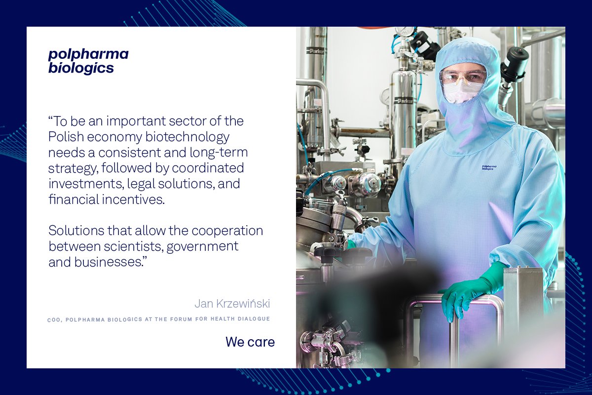 Polpharma Biologics’ COO, Jan Krzewiński is speaking at the Forum for Health Dialogue: