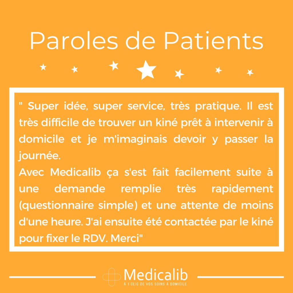 ⭐️ Pour rappel, notre service permet de prendre rendez-vous en quelques clics avec une #infirmière à domicile et également avec un #kinésithérapeute ou une #sagefemme.
⭐️ Depuis la création du site, plus de 500 000 demandes de soins ont été effectuées sur notre site ! 
#Merci