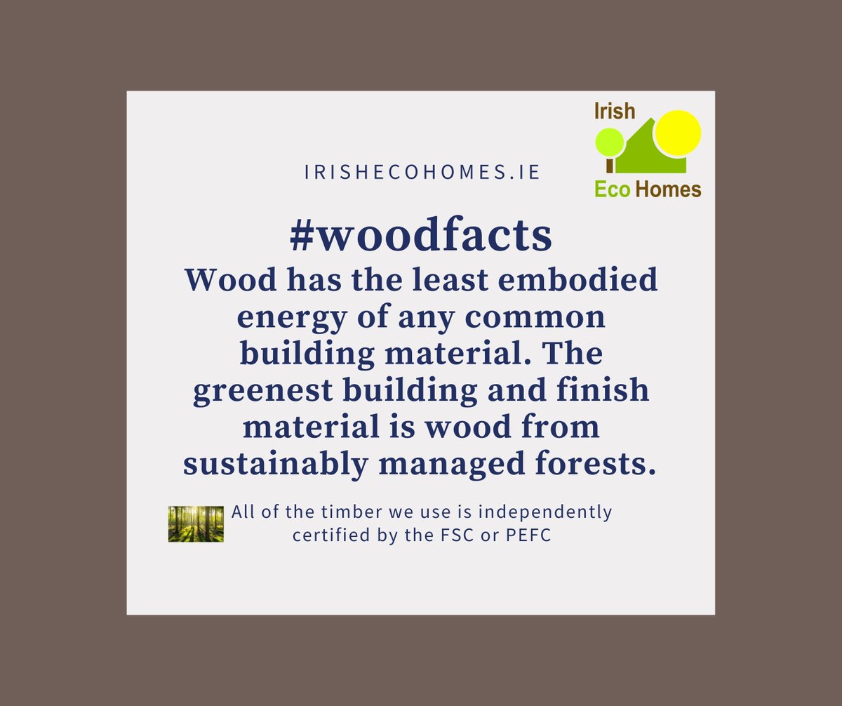 Every day is a learning day.....the more we build in wood the more CO2 is captured #woodfacts #ecohomes #sustainablebuilding