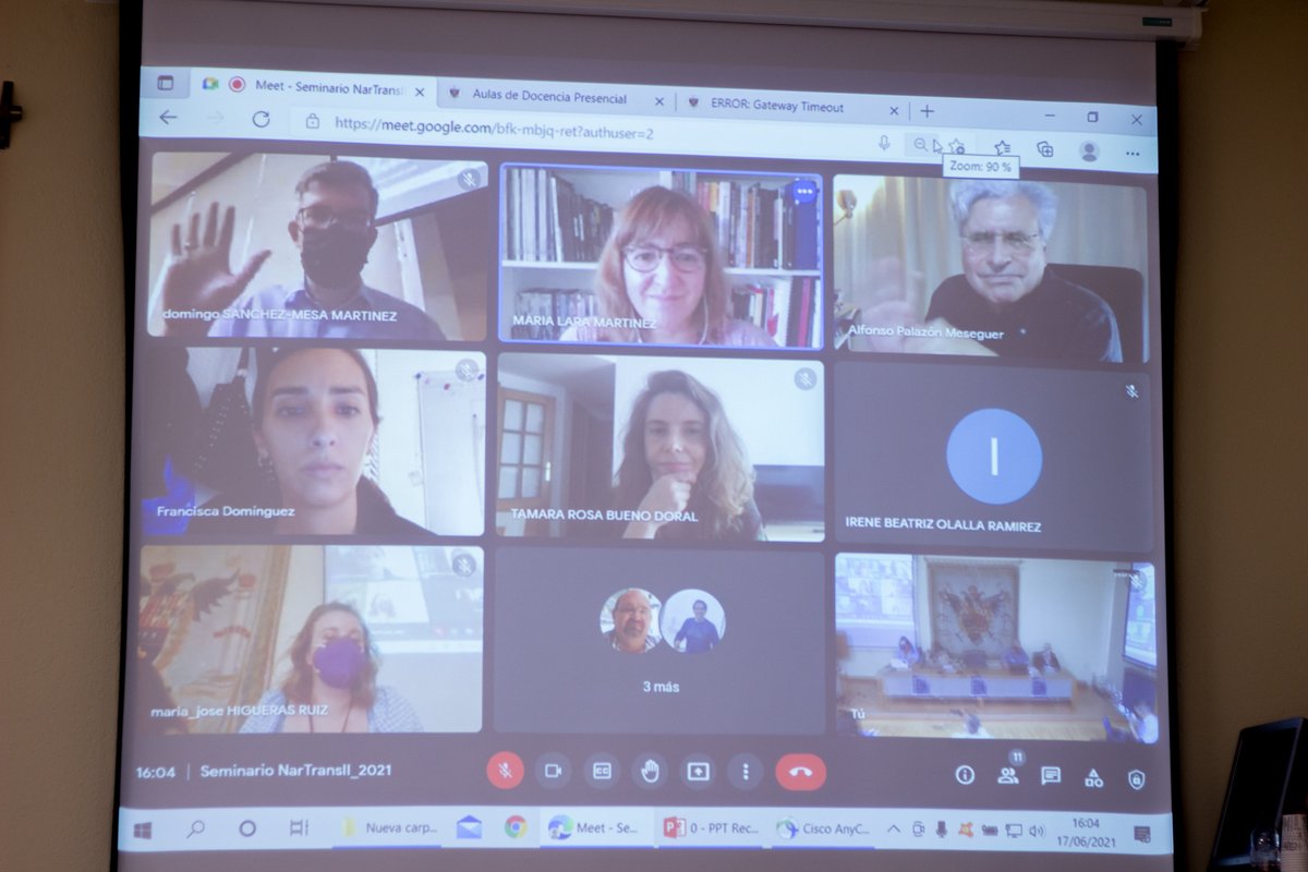 Transmedia_UGR's tweet photo. Continuó el Seminario con la segunda mesa de comunicaciones, en la que fueron tratadas diversas cuestiones, como la transmedialización #televisiva, #cinematográfica, #musical, #periodística o la #intermedialidad teatral-operística. https://t.co/RdZo9hlvmN