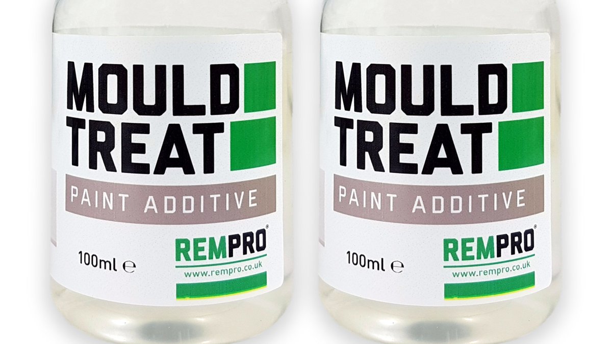 Rempro paint additive should be added to emulsion paint and applied to areas affected by the effects of condensation. It will prevent Black grime from re-occurring on walls and ceilings. It is perfect for bathrooms, kitchens, areas of missing insulation and cold walls.
#rempro
