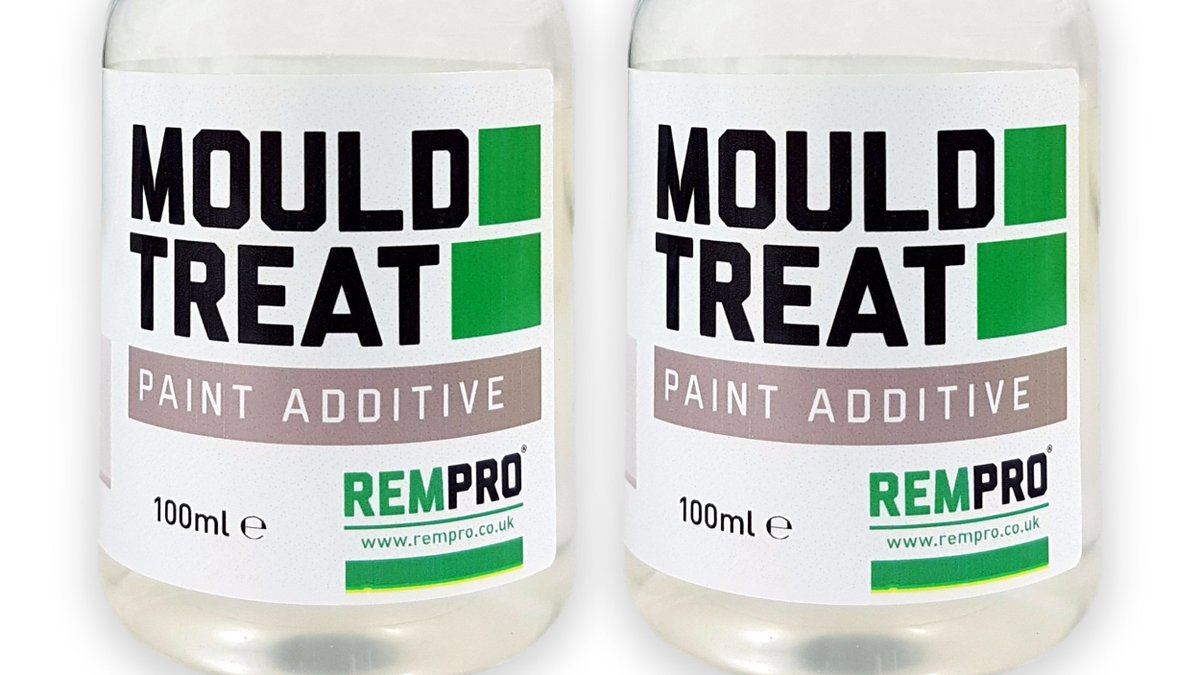 Rempro_UK's tweet photo. Rempro paint additive should be added to emulsion paint and applied to areas affected by the effects of condensation. It will prevent Black grime from re-occurring on walls and ceilings. It is perfect for bathrooms, kitchens, areas of missing insulation and cold walls.
#rempro https://t.co/oNhg2j3ZQR