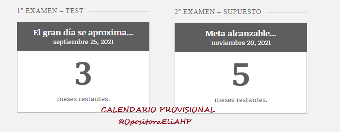 OpositoraEliAHP's tweet photo. 🚣‍♀️ FELIZ MARTES 22.06.2021 ⛱

Hoy termina el plazo de inscripción para la convocatoria 2020 para una plaza para #AgentedeHacienda

Por ello en el #OpoBlog he publicado de forma cuenta atrás el calendario provisional dejando algo abierta la fecha del examen del supuesto. https://t.co/TCXaCyWjN6