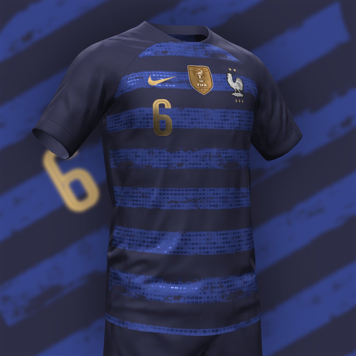 pfangmeyer's tweet photo. World Cup 22 - Qatar concept series- #fff #france #usmnt #nike #MadeWithFIFAKitCreator @fifakitcreator find more at - https://t.co/clhzEB2A7Q https://t.co/Gp29AIQbA2