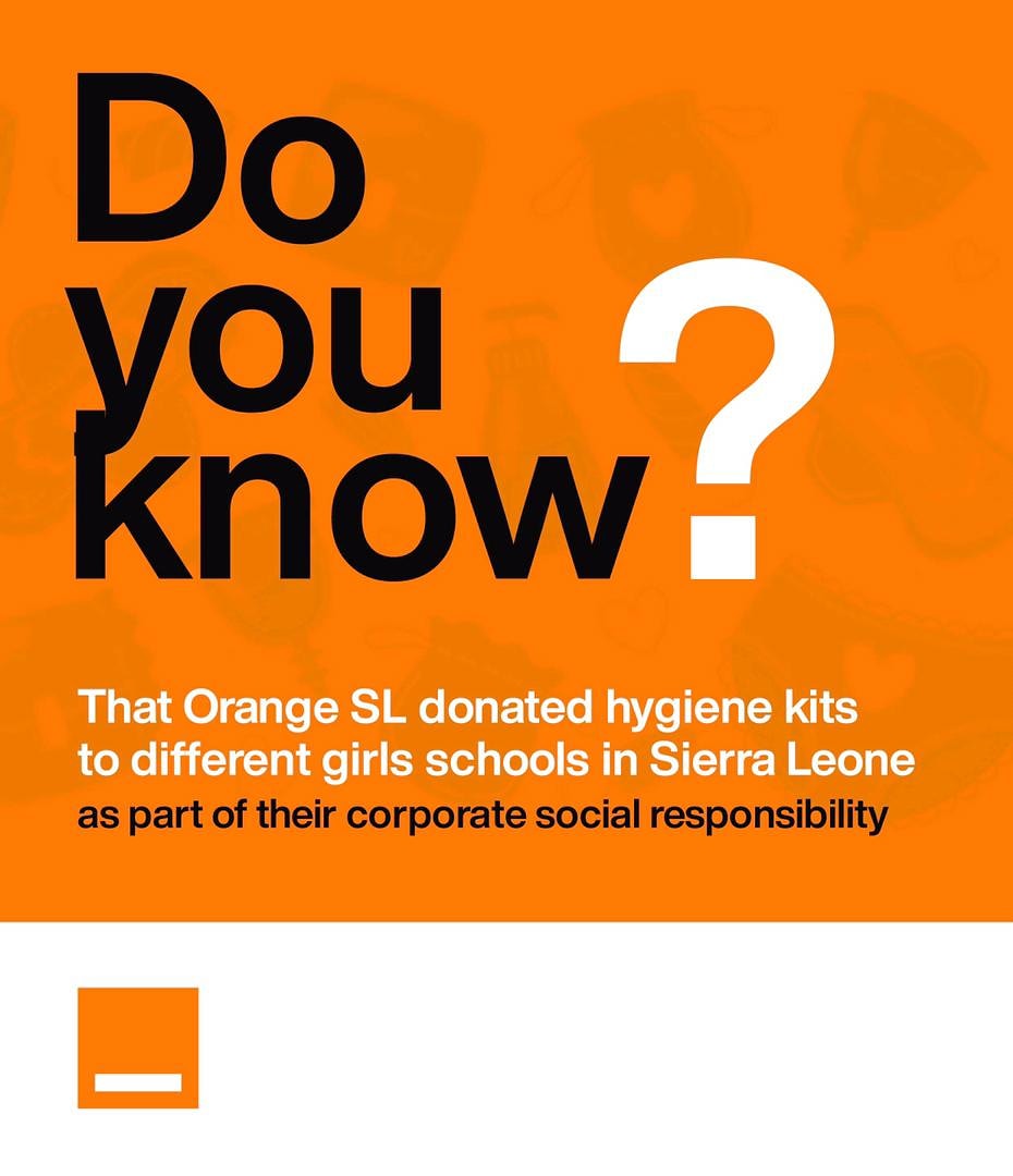 Orange_sierra's tweet photo. As part of our contribution to promote girl child education, we donated hygiene kits to different girls schools in the country. This donation was of immense benefit to the young girls. 

#BecauseWeCare
#OrangeGoodJob
#OrangeWithYou
#OrangelekU https://t.co/ozPolxCBZj