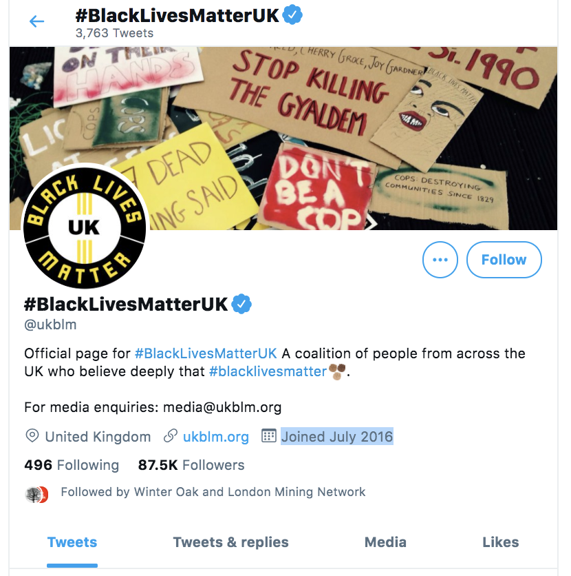 Julia is following these accounts:Kevin is N5, Kate, BlackLivesMatterUK created on July 2016, so between Jan - and July with 100s of tweets she follows just 40 persons.And N10 for ecosocialist is NEF Wellbeing!