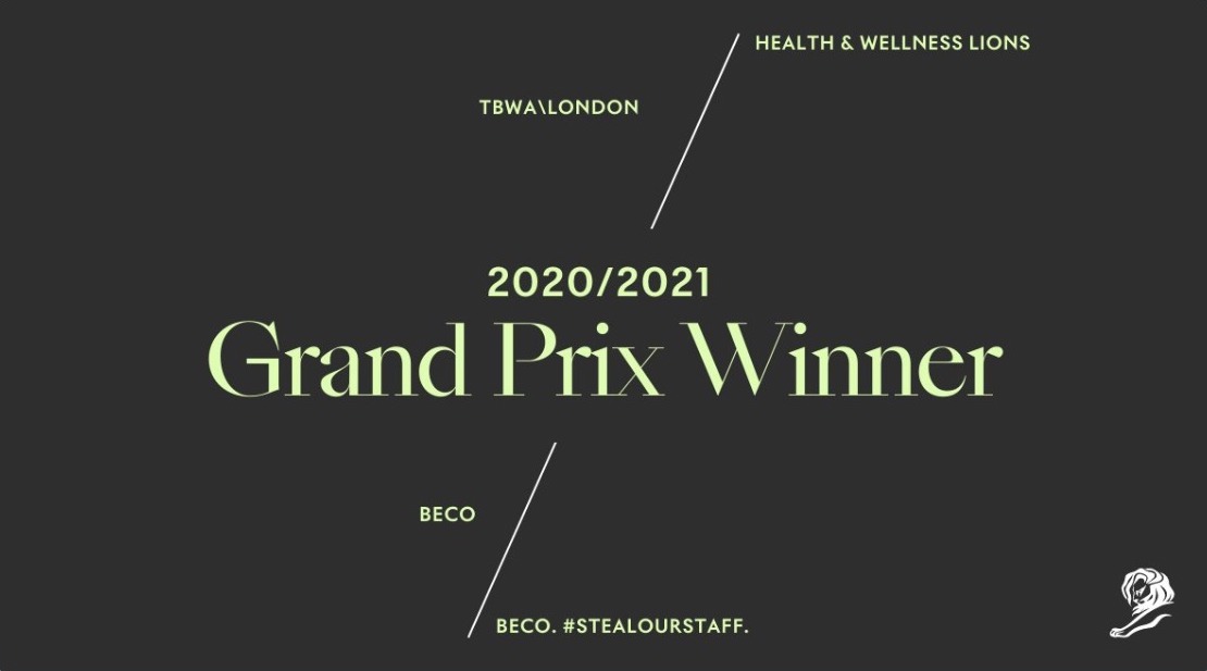 Delighted for Dan Castella &amp; <a href="/TBWALONDON/">TBWA\London</a> for the Cannes Lions Grand Prix for Beco #stealourstaff 🙌💥🙌