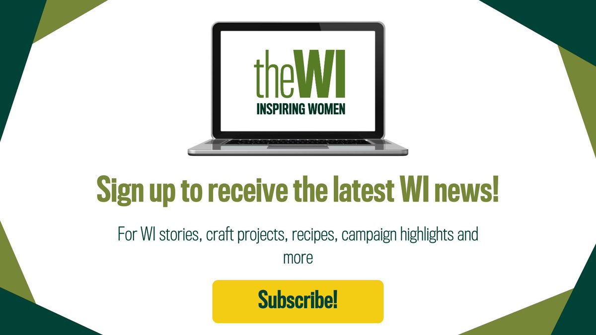 Are you subscribed to receive our monthly mailing? For WI news, stories and projects direct to your inbox every month, sign up via our media centre 👉thewi.org.uk/media-centre

Everyone is welcome to subscribe - both members and non-members!