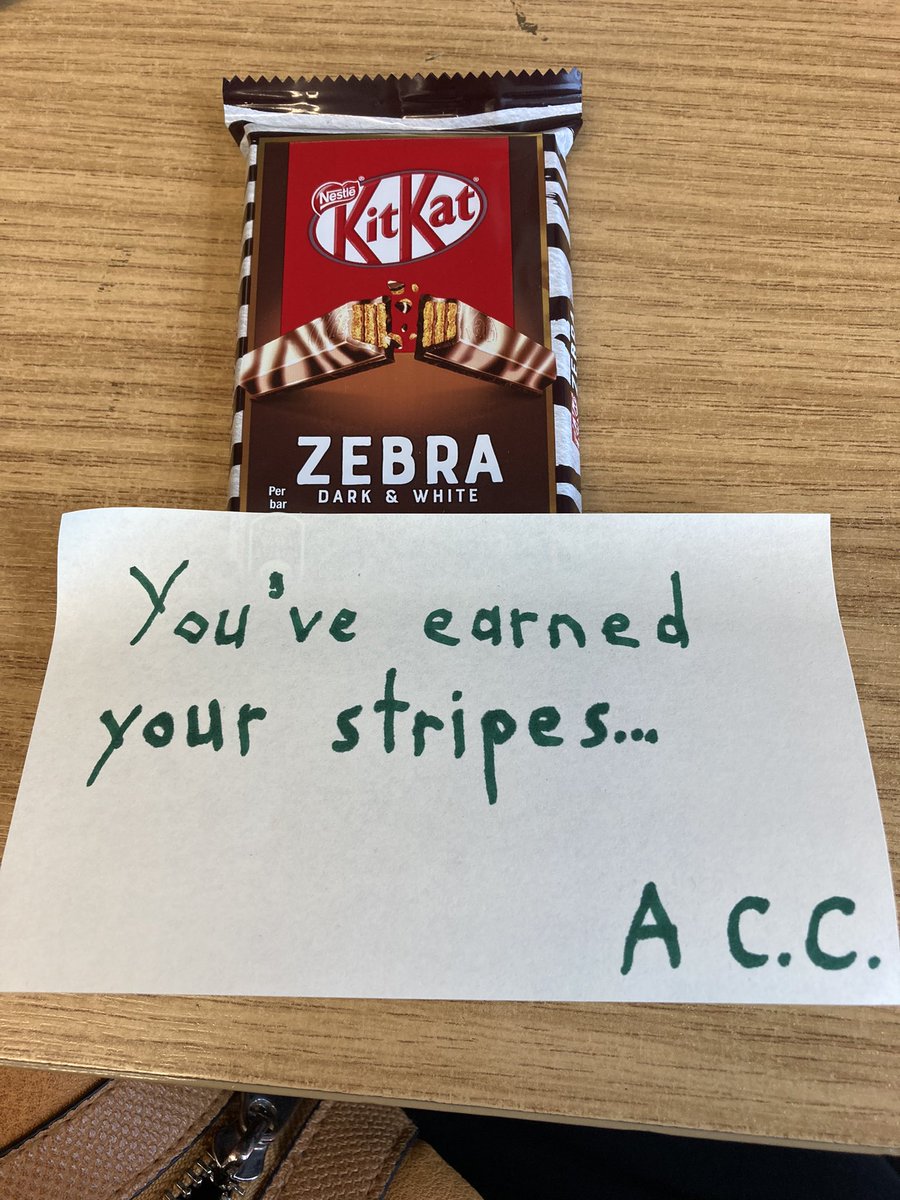 MrsJohnson91's tweet photo. Thank you to an unofficial caring colleague for my treat - just what I needed this break time ♥️ 🍫 @TheWilmAcad #caringcolleague https://t.co/unJklAUcVY